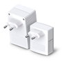 TP-Link WPA4221KIT Kit Adaptador PLC WiFi AV600, 600 Mbps, Extensor con 2 Puertos Ethernet, Alcance 300m, para Red Eléctrica, Plug & Play, Pack de 2